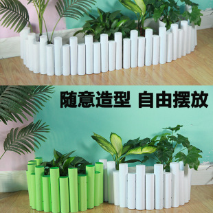 Coated anticorrosive wood fence white garden fence indoor balcony solid wood decorative small wooden stake outdoor courtyard fence