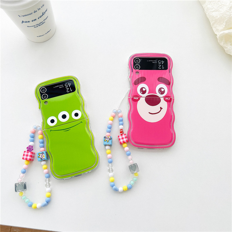 波浪适用三眼仔Galaxy Z Flip3/4三星手机防摔折叠屏TPU保护软壳