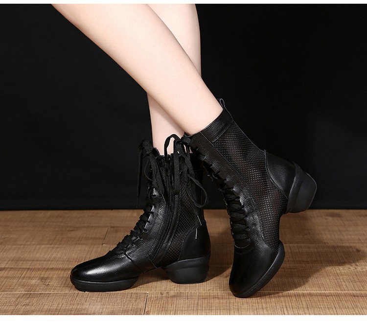 Homme genou bottes en caoutchouc synthétique Punk Chic talon haut bout carré à lacets bottes de chaussures d'extérieur_voghion.com