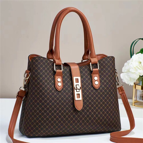 Fashion new middle-aged women's bag, cross-border casual handbag, stylish shoulder bag, simple crossbody bag, large capacity