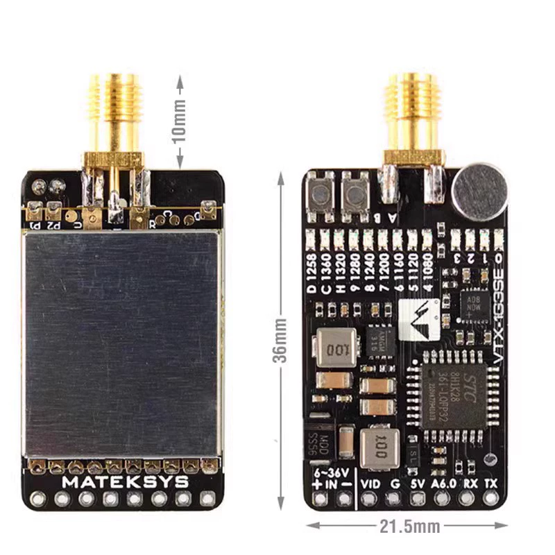 1.2G 800mw fpv image transmission VTX transmitter and receiver RVX module through machine drone aerial photography