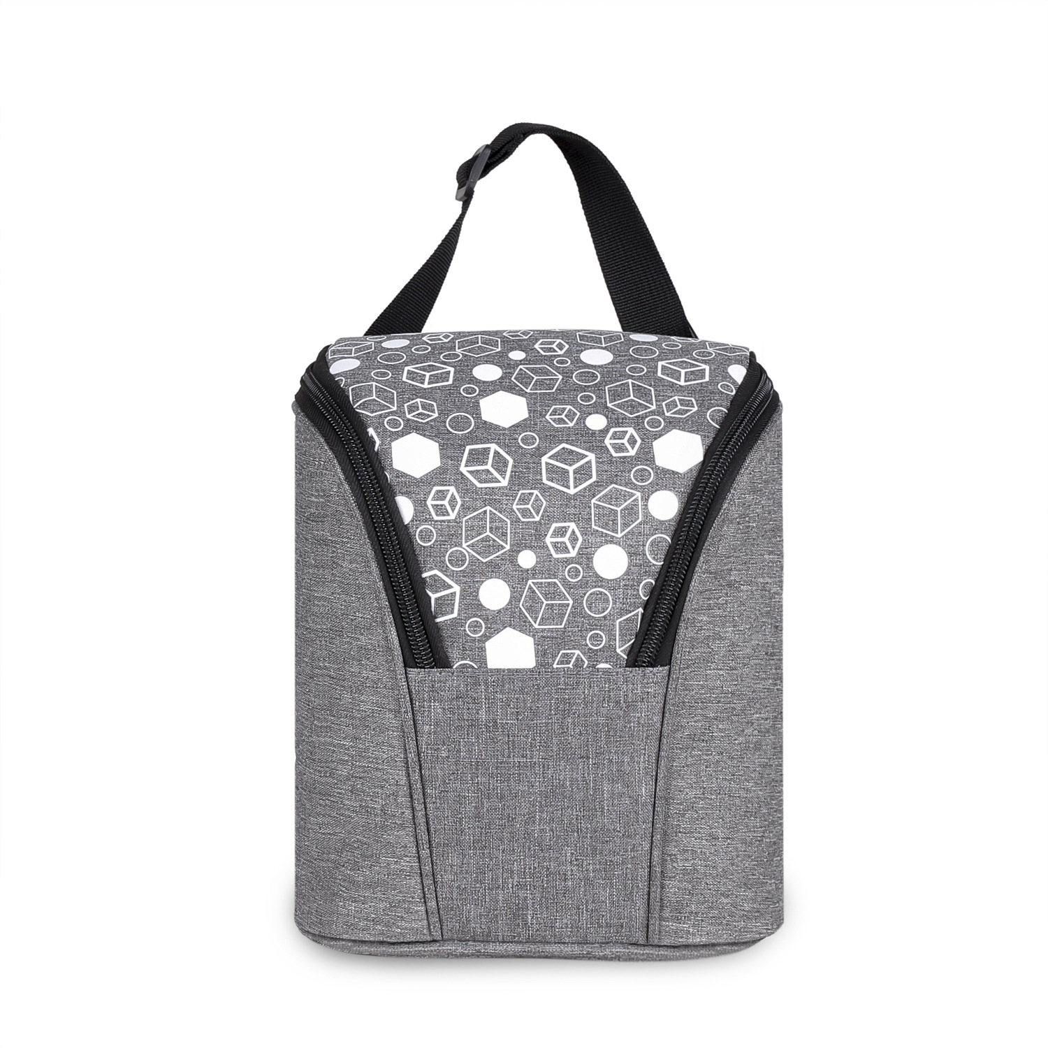 New Storage Bag with Aluminum Waterproof Material for Milk Bottles, Hangable on Cart, Lunch Bag for Travel, Portable Mother Bag