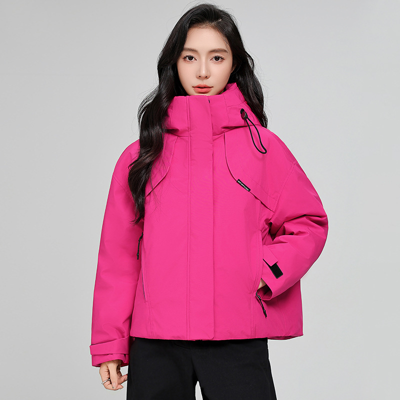 Counter Genuine Short Parka down Jacket for Women Winter 2025 New High-End Loose Warm White Duck down Jacket