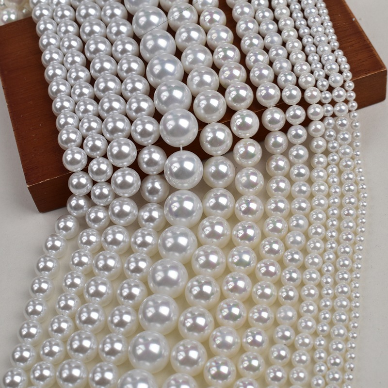 quality glass necklace and bracelet pearl
