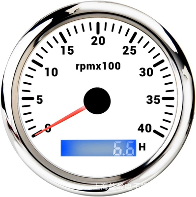 Backlight, automobile instrument - 4000rpm-silver-edge-white-base