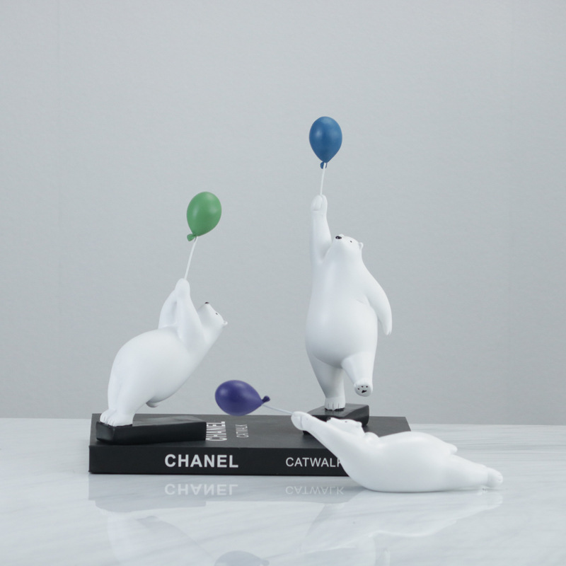 Modern minimalist resin balloon bear decoration room study living room model room Milan fashion light decorations Modern minimalist resin balloon bear decoration room study living room model room Milan fashion light decorations