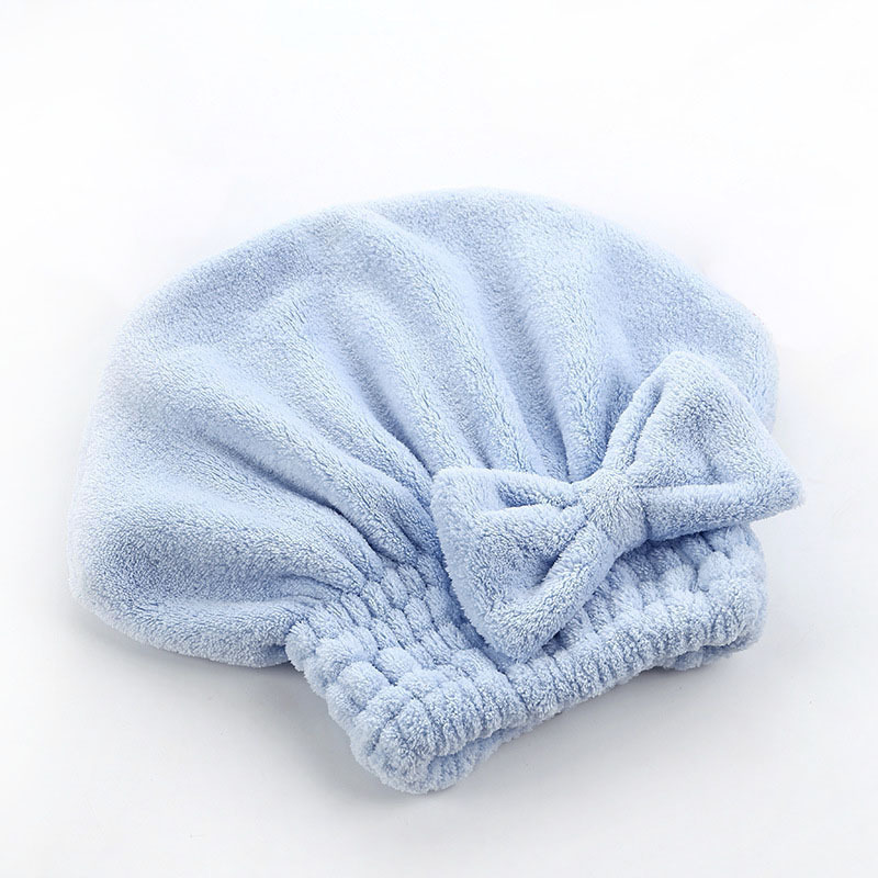 Hair drying cap for women, water-absorbent quick-drying hair wash towel, cute shower cap, dry hair towel, coral velvet, thick headscarf