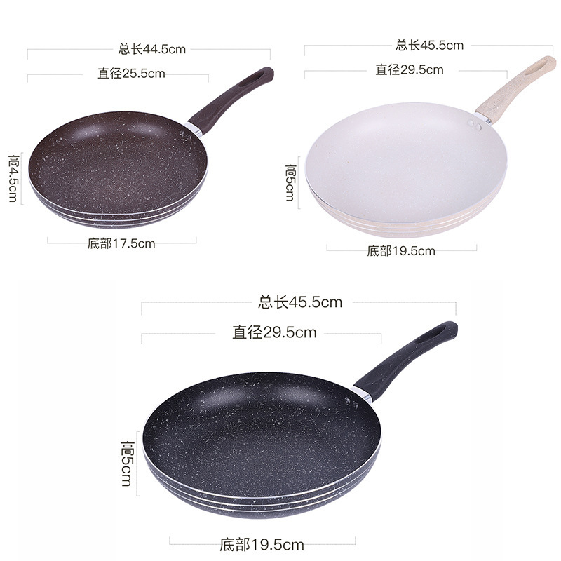 Estufas electromagnéticas universales, filete, huevo, freidora, cocina de arroz, piedra de arroz, sartén de platos, sartén portátil antiadherente para platos caseros