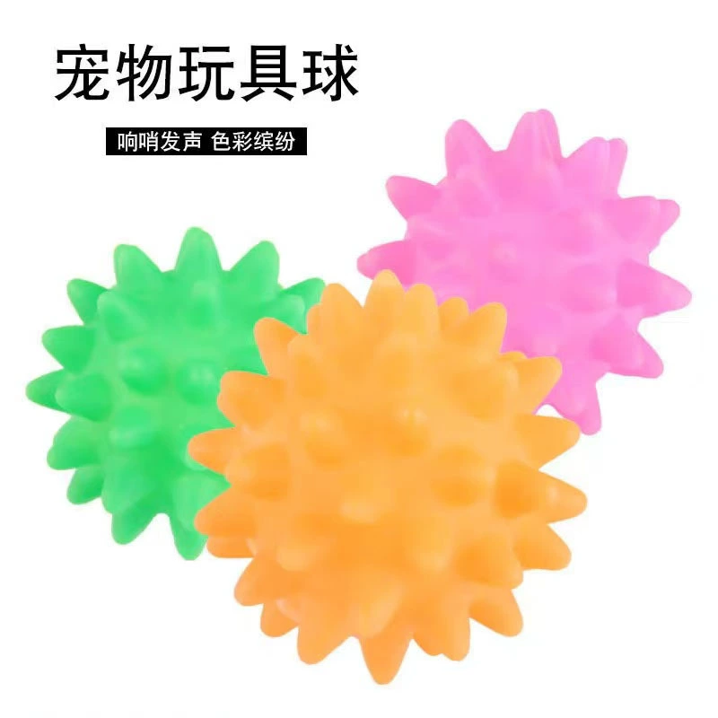 Оптовые игрушки для домашних животных, звучащие метеорные шарики для собак, игрушки для кошек и собак, шипованные шарики, шарики для прорезывания зубов, дрессировка собак