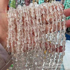 ファン徳アクセサリー5-8mm天然随形不定形散珠半製品白水晶対外貿易DIYアクセサリー部品
