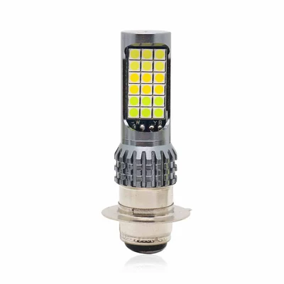 LED headlights double three-color | Motorcycle headlights, headlights - white-yellow-lime-p15d