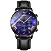 Fashionable quartz watches for leisure, men's calendar, swiss watch, waterproof steel belt