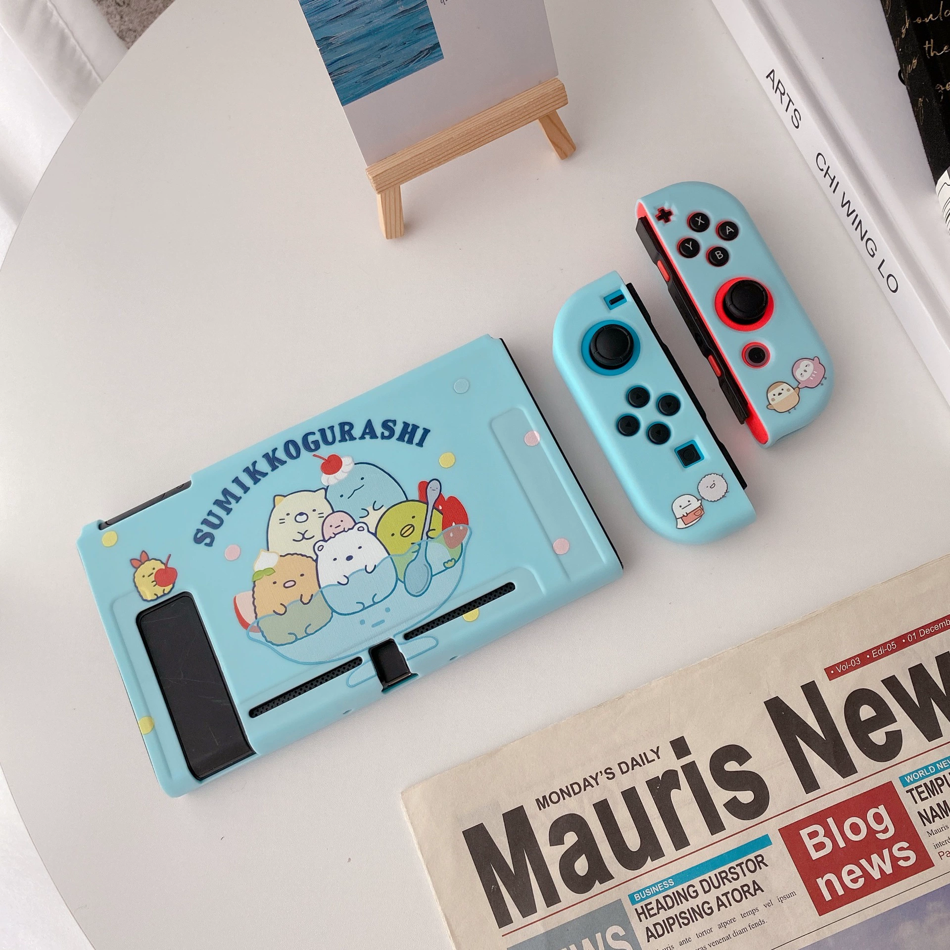 Совместимая защитная крышка для Nintendo Switch NS уголCorner биологическая Belle принцесса мультфильм TPU против падения