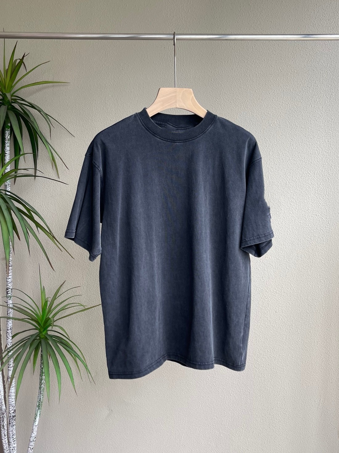 Lavados de algodón mangas cortas para brazaletes viejos lavado con agua hacer viejos brazaletes mangas cortas