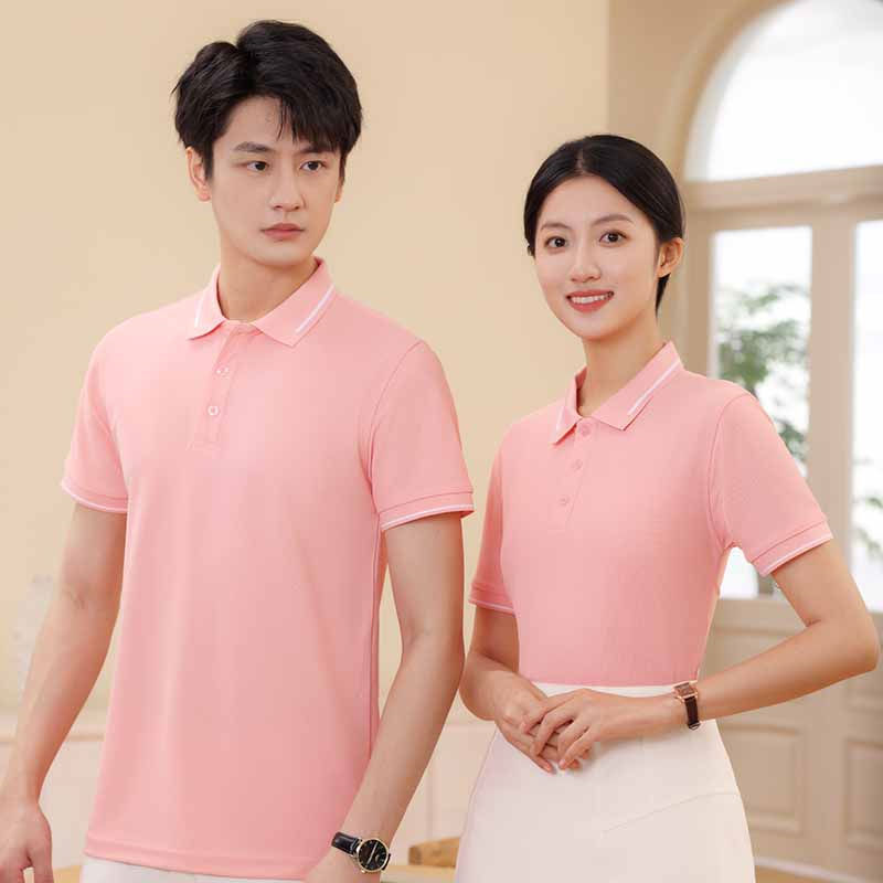 Trajes de trabajo de mangas cortas con solapa logotipo de verano de negocios polo camisetas de trabajo de la empresa de ropa de grupo camisetas de mangas cortas