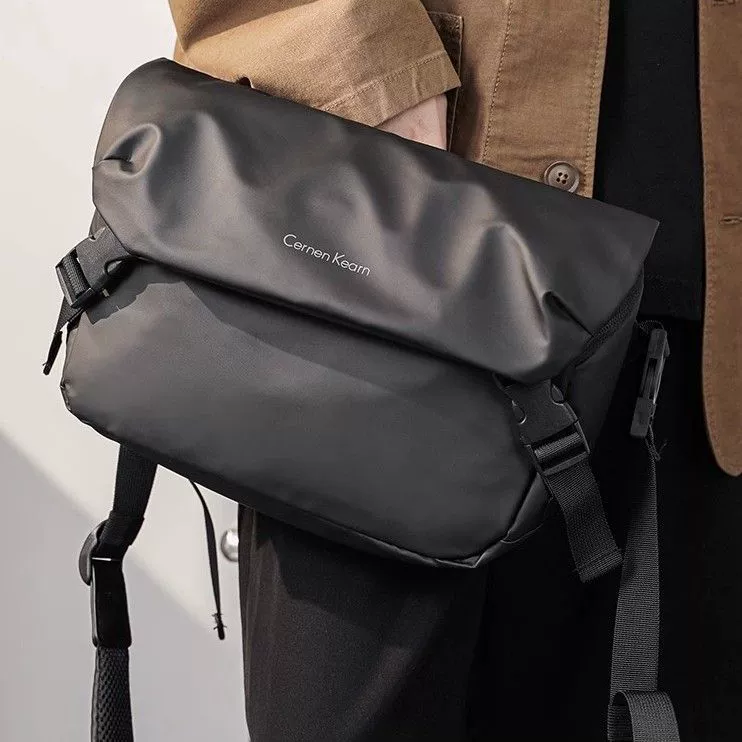 One-Shoulder Chest Bag, Japanese Style Casual Sling, Waterproof Thickened Upgrade