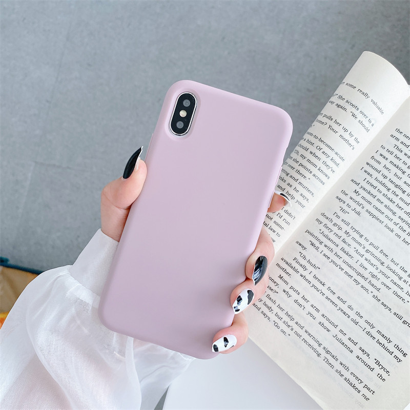 Adecuado para iPhone14/11 funda de teléfono de silicona apple XSMAX esmerilado XR funda suave 7 apple 12Pro material 8p