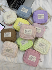 【】32191 Cute mini cosmetic bag, portable candy color storage bag, toiletry bag