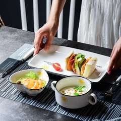 跨境日式竹節漸變拼色西餐墊特斯林隔熱PVC歐式輕奢餐廳餐桌盤墊