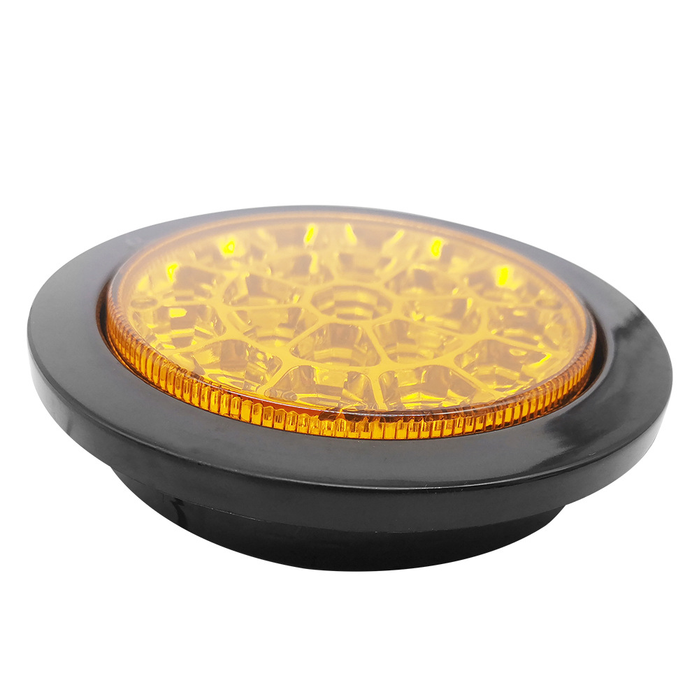 En stock suministro remolque luz redonda LED camión luz lateral logística camión hamburguesa luz bomba coche luz de conducción