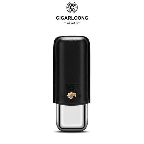 Cigar case portable moisturizing leather case business trip cow leather cigar bag 2 pack