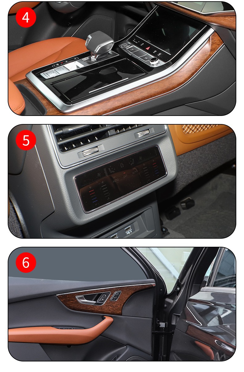 20-25 Audi Q7 Center Console Gear Interior Film Car Modification Special Paint Transparent Tpu Protective Film