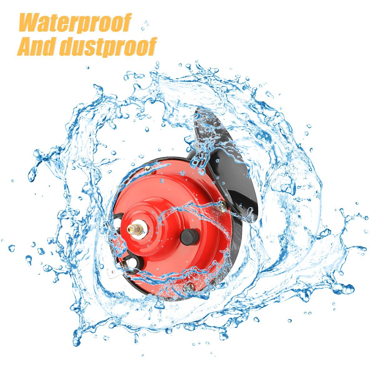12V High-Low Tone Modified Snail Horn Car Waterproof Electric Horn Generation Train Horn