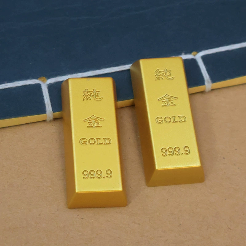 Shajin маленький золотой слиток ремесел украшение удача имитация кирпича