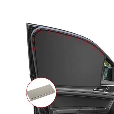 Sun Block, In-Car Magnetic Net, Car — Car curtains