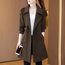 中长款呢子大衣春秋新款洋气感洋气时尚女士风衣外套
