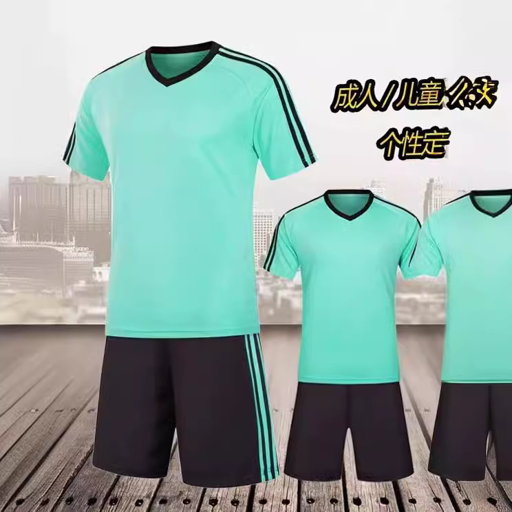 新款足球服套装男印制吸汗透气学生运动比赛球衣联赛队服可印字号