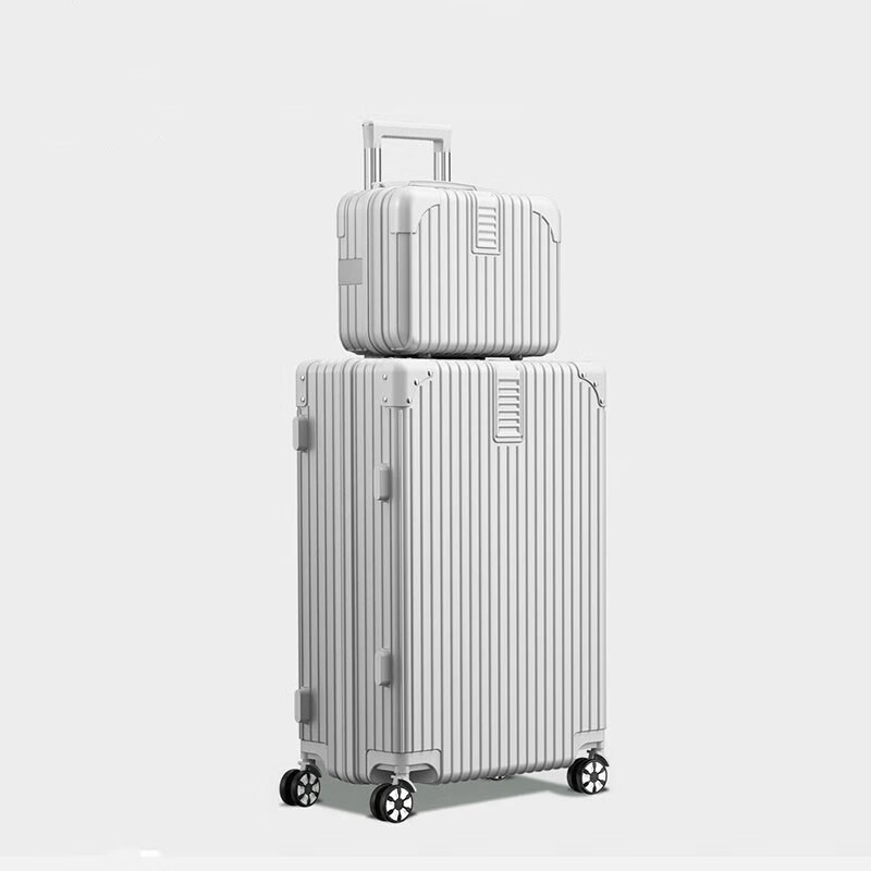 Maleta con ruedas para equipaje, maleta de gran capacidad para mujer, rueda universal silenciosa, maleta de cuero con contraseña de 24 pulgadas para hombre, nuevo