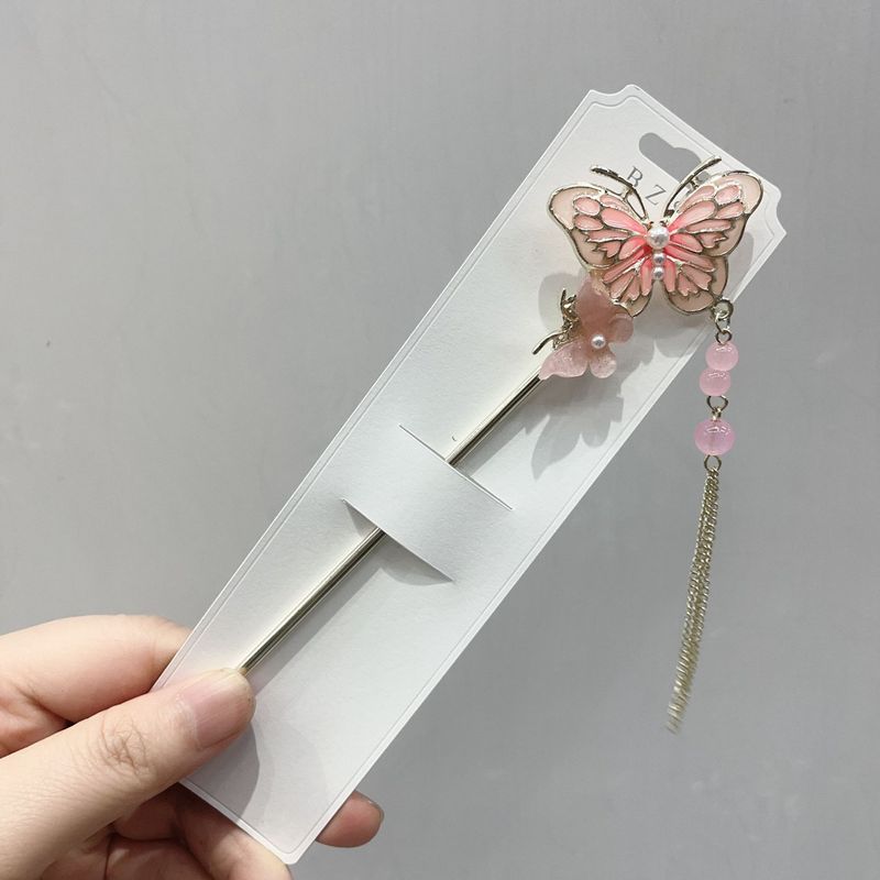 发簪现代简约新中式簪子古风步摇发钗汉服旗袍头饰渐流苏发簪|undefined