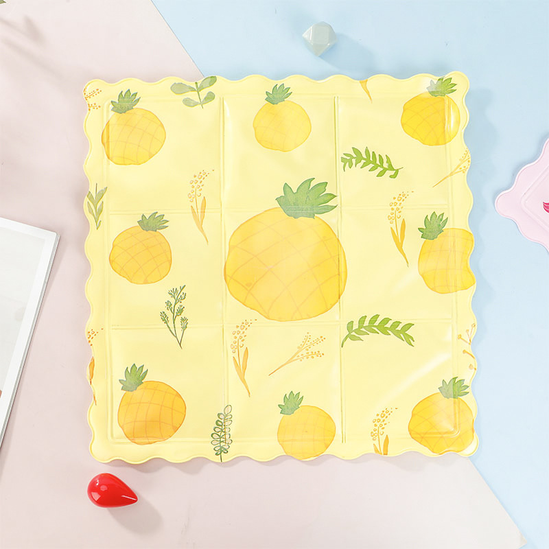 New Ice Pads for Summer, Cooling Products for Students, Ice Crystal Car Cartoon Gel Seat Cushions, Pvc Ice Seat Cushions Wholesale