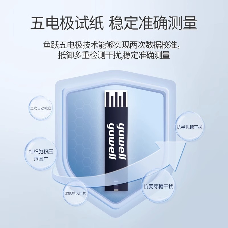 魚躍血糖試験紙50枚セット通用580/590血糖測定器家庭用血糖測定高精度|undefined