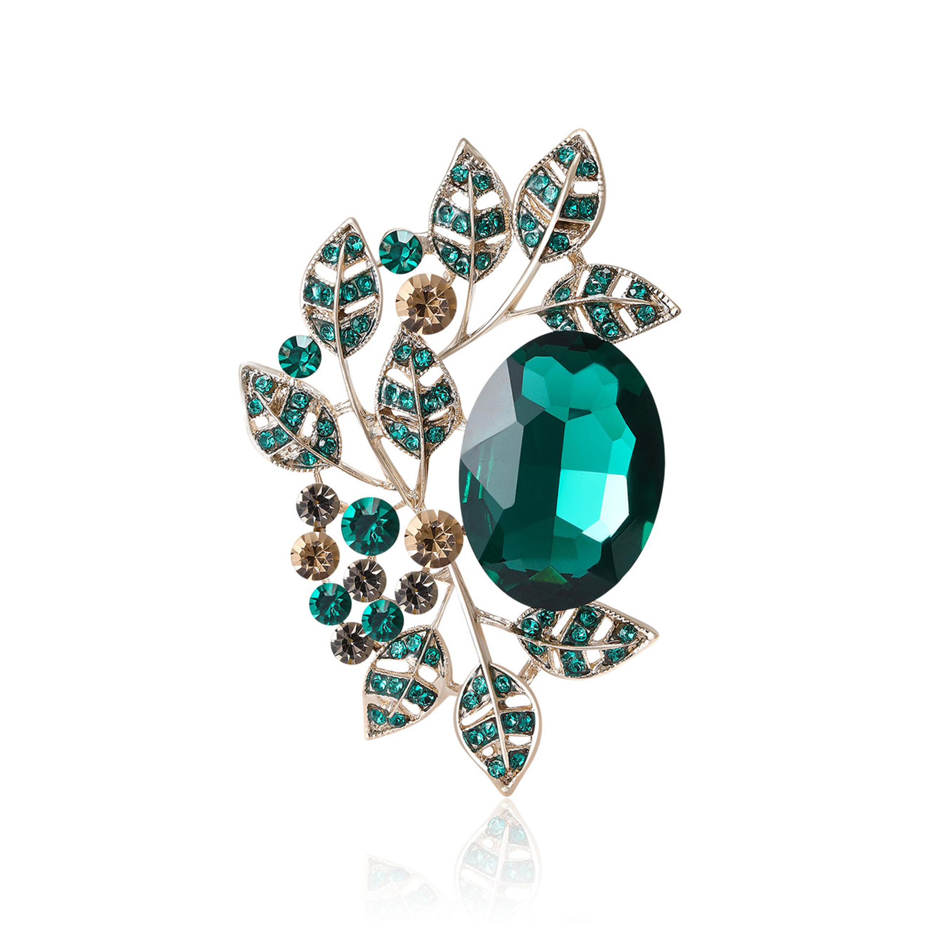 Spilla vintage da donna oro argento farfalla fiore perla cristallo_voghion.com