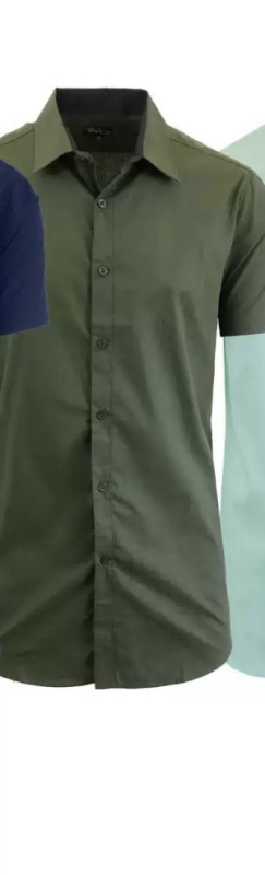 クロスボーダー半袖無地メンズシャツフォーマルシャツノンアイロン紳士服AliExpress Amazon temu大ヒット|undefined