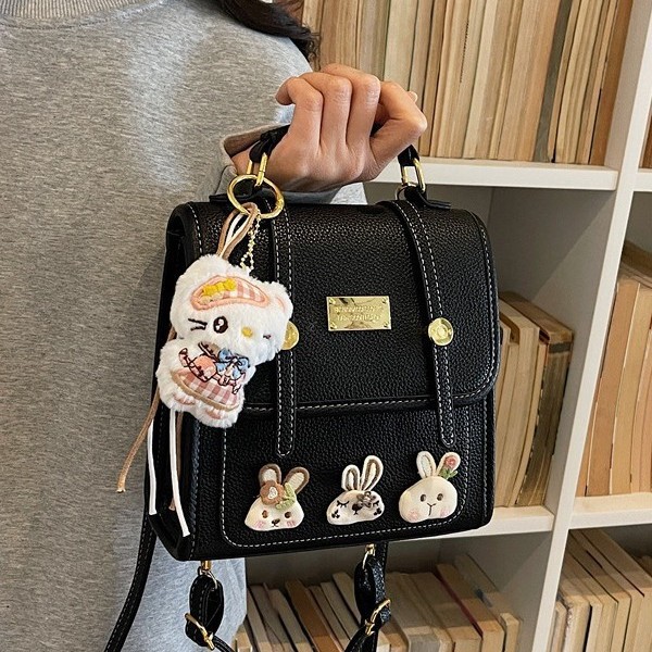 Premium Women's Backpack 2026 New Spring Edition - Academic Style Casual Fashion Niche School Bag For College Students & Commuting Shoulder Bag