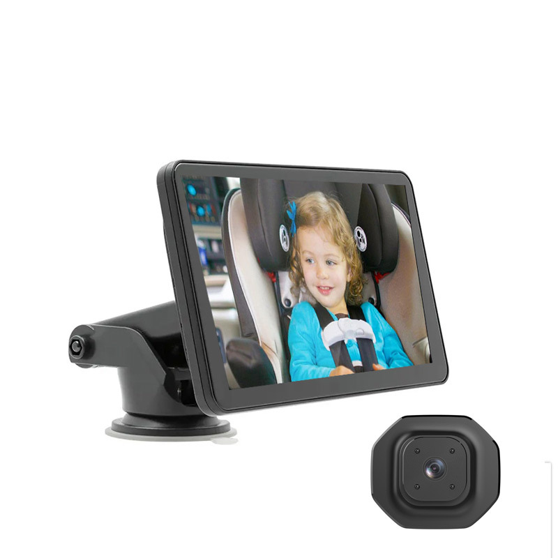 Cross-Border Car-Mounted Baby Monitor 5inch Hd Infrared Night Vision Camera Display Screen Carbabymonitor