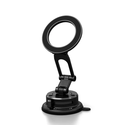 charging car magnetic phone holder: Car phone holder - b90-n52-vacuum-magnetic-mount-black-source-factory-supports-online-video-factory-inspection