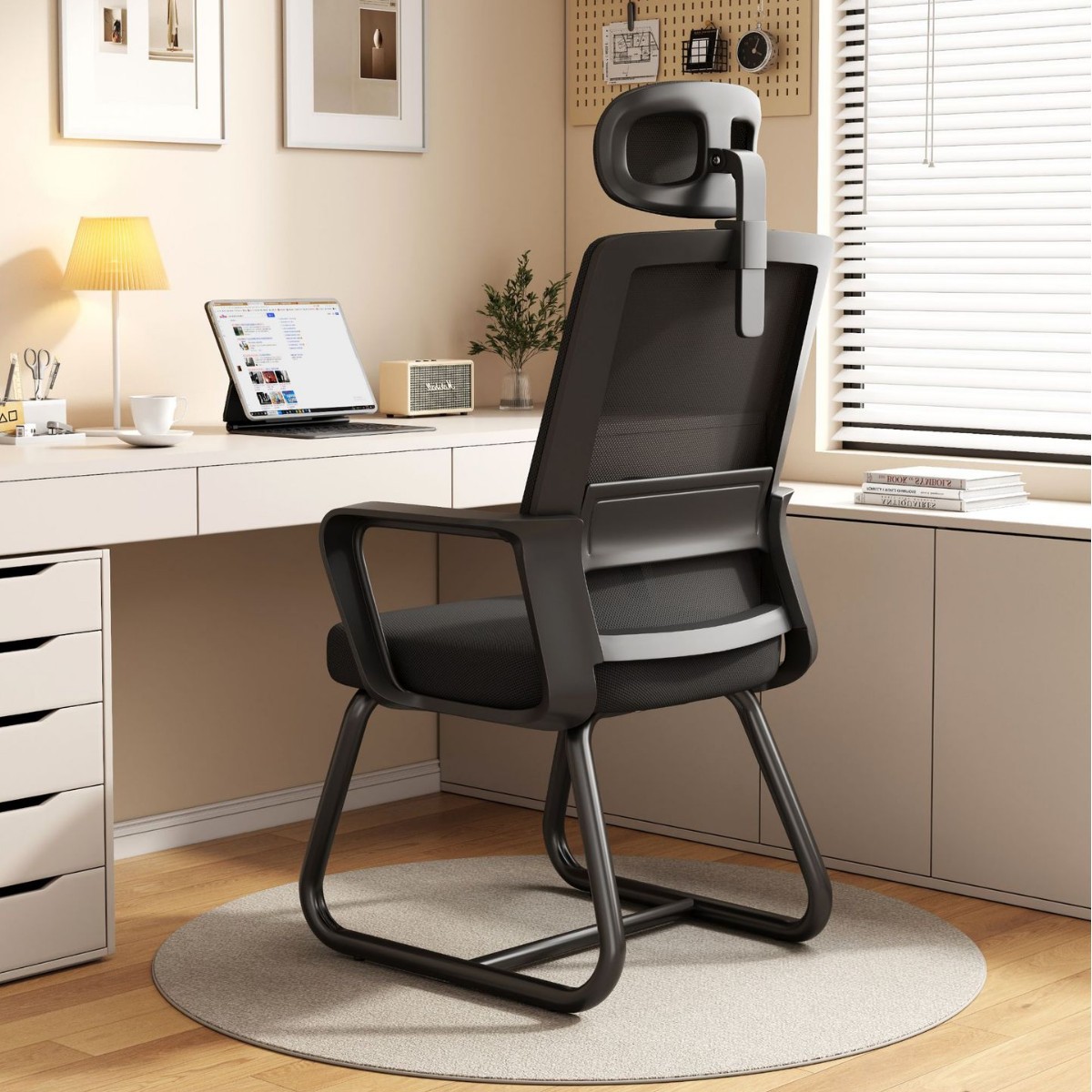 Silla de Computadora de Malla de Nylon, Ergonómica, para Oficina
