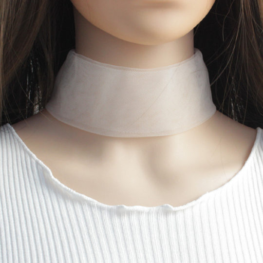 Magnetic Buckle Neck Protection Silk Scarf Fashionable All-match Neck Covering Scarf Breathable Summer Thin Neck Accessories UV Protection