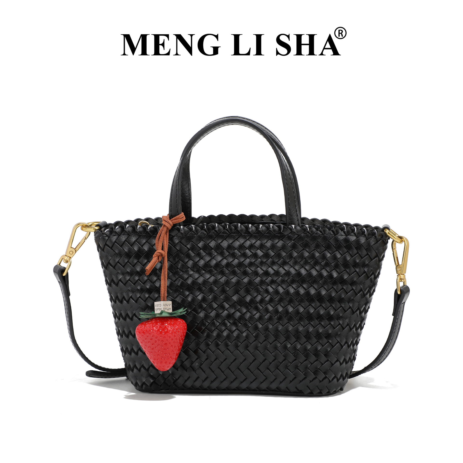 Màu đen [Mặt dây chuyền dâu tây miễn phí]