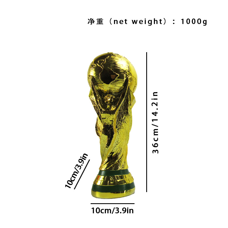 Chapado en oro hueco de 36cm