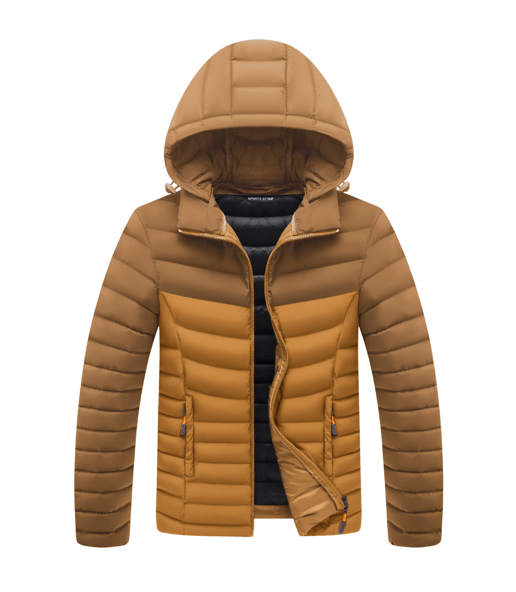 Abrigo de algodón acolchado abrigo de los hombres invierno 2023 ropa de algodón estilo coreano guapo engrosado forrado de lana abrigo de algodón acolchado de moda Comercio exterior abrigo de algodón acolchado