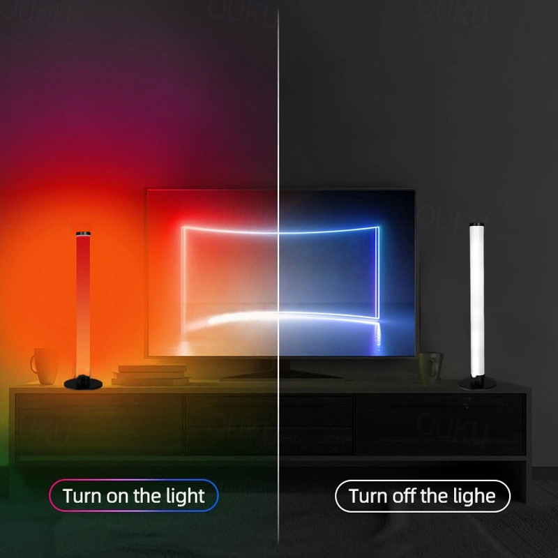 Transfronterizos super venta caliente lámpara de recopilación de sonido de escritorio interior con luces de atmósfera de deportes electrónicos LED luces de diapositiva en vivo luz de noche