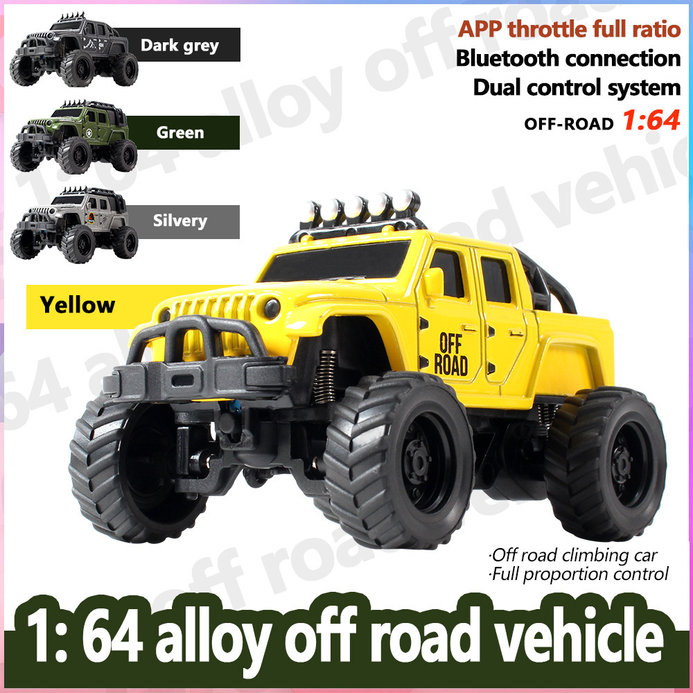 Cross-border 1:64 Alloy Remote Control Off-road Vehicle Bluetooth App...