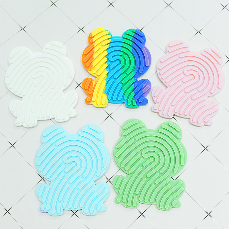 Creativo silicona transfronteriza inducción actividad tablero de descompresión juguete infantil rompecabezas juguetes de descompresión silicona tablero de actividad sensorial