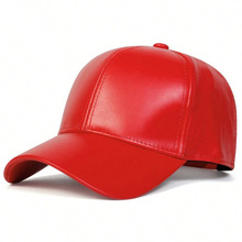 M 78621 PU leather men's baseball cap PU Ƥ��������ʿ����ñ