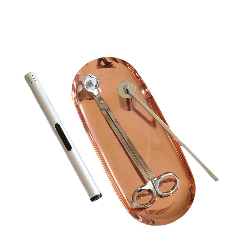 アロマキャンドル道具セットキャンドルはさみキャンドル消し器キャンドルカバーキャンドルフックキャンドル心キャンドル消しアクセサリー3点セット|undefined